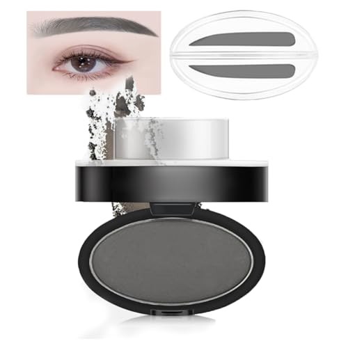 Eyebrow Stamp Powder Kit - Natural, Long-Lasting Eyebrow Makeup Tool for Beginners & Professionals