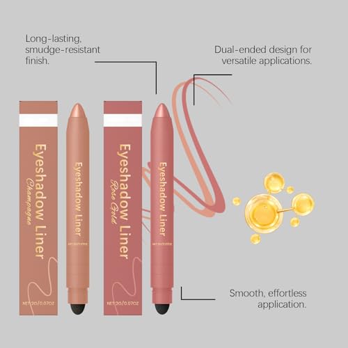 2-in-1 Eyeshadow Stick & Eyeliner Duo, Waterproof