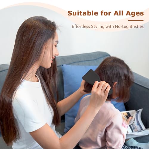 SHINLEA Wave-Shaped Detangler Hair Brush for Wet & Dry Hair