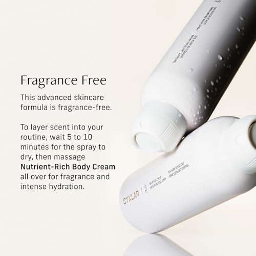 Cyklar Glycolic Acid Exfoliating Body Spray ? 10% AHA Toner for Face & Body. Skin-Smoothing Spray with Peptides & Enzymes ? Fragrance-Free, 6 fl oz