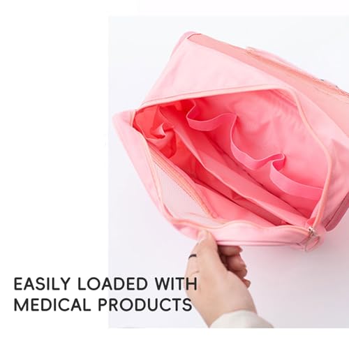 Exquisite Travel Bag for Ostomy and Colostomy Supplies - The Ultimate Choice for Post - Surgery Individuals, Featuring Hanging Setup and Stylish Covers Tailored for Women (Gray)