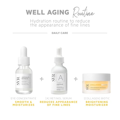 SVR COLLAGEN Biotic Firming Face & Neck Cream with Hyaluronic Acid, Collagen Peptides & Vitamin C. Day & Night Moisturizer That Targets Fine Lines and Wrinkles. For All Skin Types, 1.7 fl.oz.