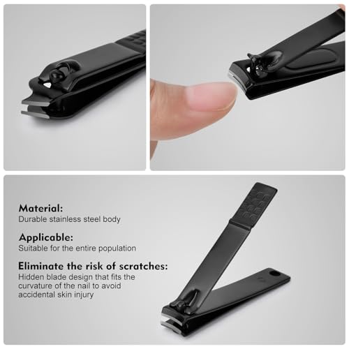 10-Piece Stainless Steel Manicure Set for Men & Women