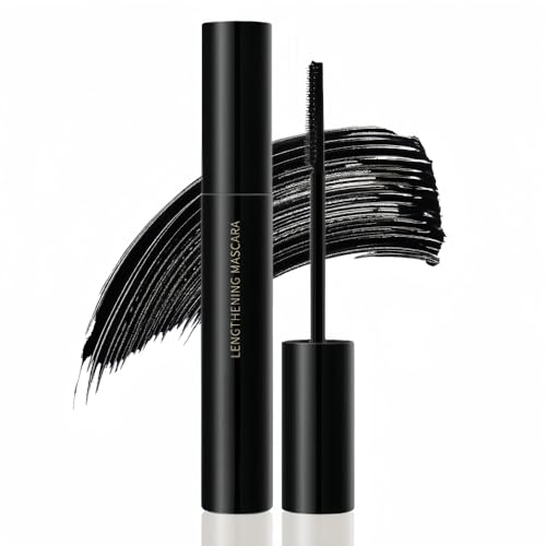 Black Waterproof Mascara with Comb Brush - Volumizing & Smudge-Proof