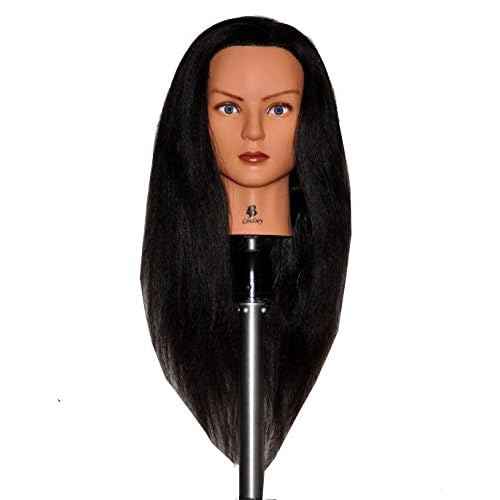 Bellrino 24" Cosmetology Mannequin Manikin Training Head with Human Hair - Daisy