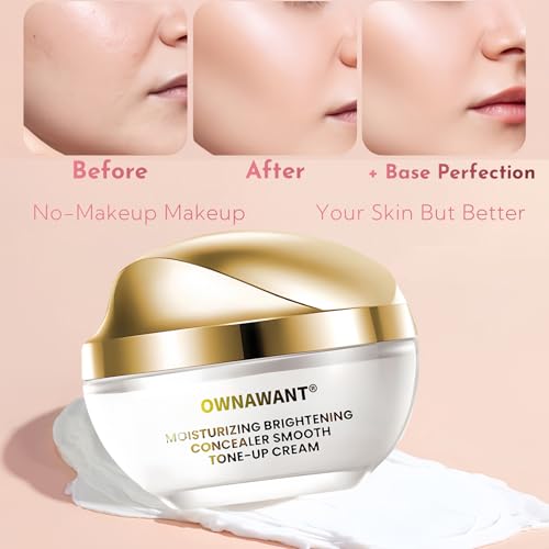 Crema de Maquillaje Moisturizer Concealer Tone Up Cream 2Pc