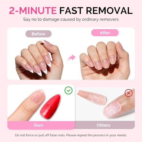 MelodySusie 50ML Non-Acetone Gel Nail Remover for Acrylic Tips