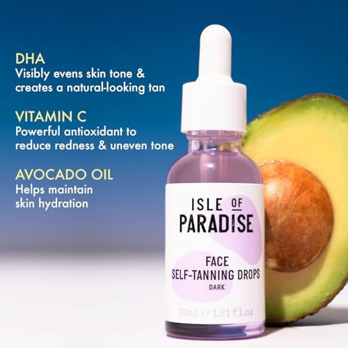 Isle of Paradise Self Tanning Drops for Face | Natural Glow