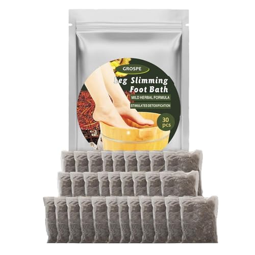Grospe Natural Mugwort Herbal Foot Bath Bags for Relaxation & Foot Care