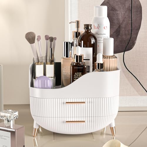 Makeup Organizer with Drawers - Cosmetic Storage Box for Vanity