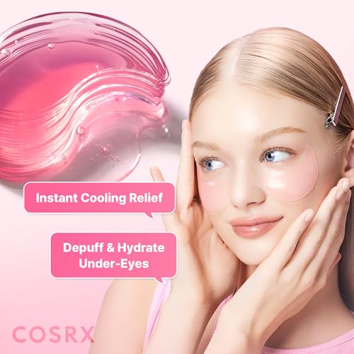 COSRX Pink Peptide Collagen Eye Patches (60) | Hydrogel Undereye Mask