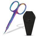 BROWBLOOM Precision Curved Cuticle Scissors & Storage Case - Stainless Steel