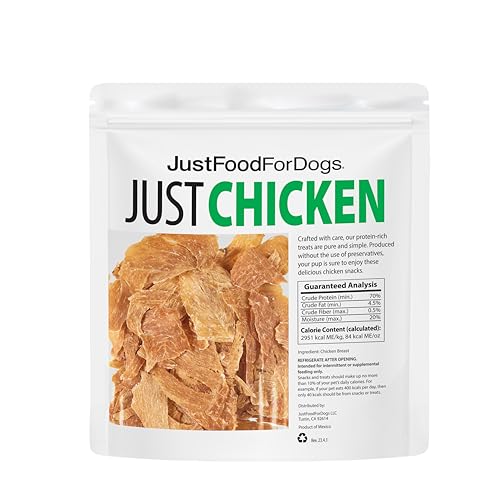 Just Food for Dogs Chicken Breast Jerky Treats, 5 oz