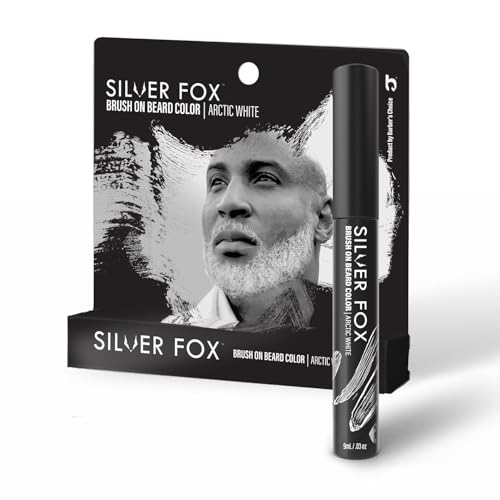 Barber's Choice Silver Line Beard Color Brush - White Hair