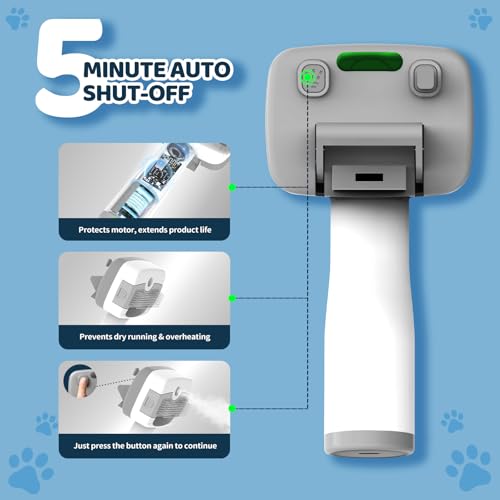 5-in-1 Pet Steam Brush for Dogs & Cats - Deshedding & Dematting