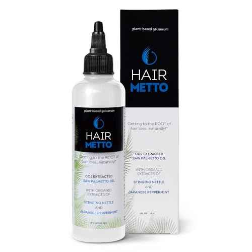HAIRMETTO Saw Palmetto Extract Serum for Hair Loss, Hair Growth Serum with Stinging Nettle, Rosemary Oils and Peppermint Scent, Hair Serum for Men and Women - 4oz (118ml)