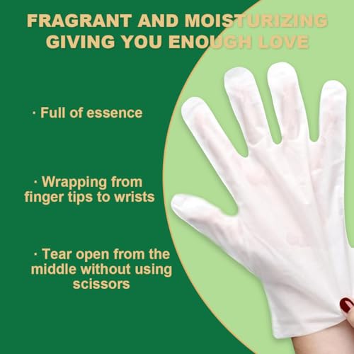 SULADEC Hydrating Hand Mask Gloves with Shea Butter & Goat Milk - 5 Pairs