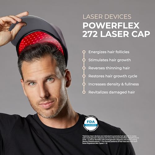Hairmax PowerFlex 272 Hair Regrowth Laser Cap | FDA Cleared