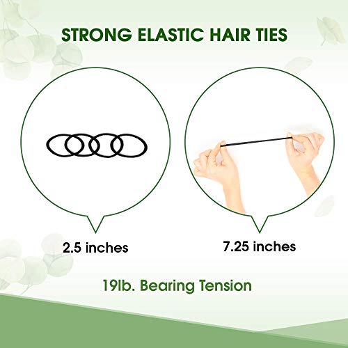 Biodegradable Hair Ties 27-Count - Organic Cotton & Rubber