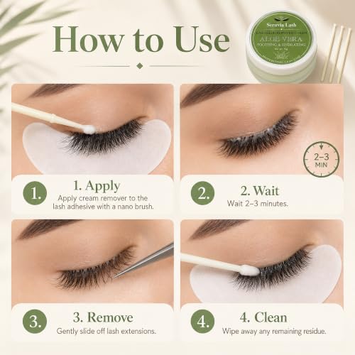 Eyelash Extension Remover Cream - Aloe Vera 15g