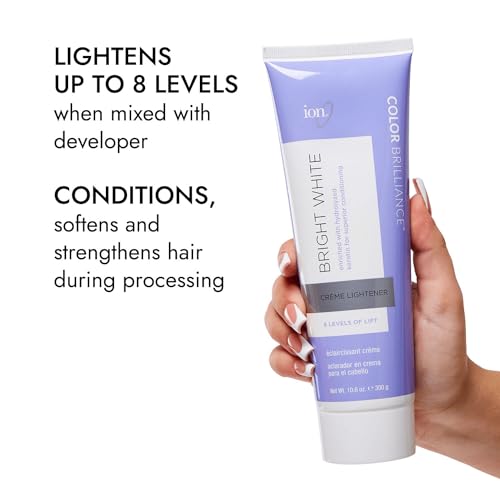 Ion Bright White Creme Lightener 10.6 Oz - Lightens Up to 8 Levels