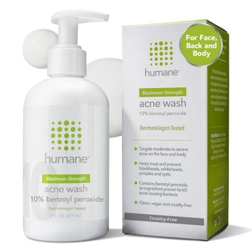 Humane 10% Benzoyl Peroxide Acne Body Wash - 8 Fl Oz Treatment