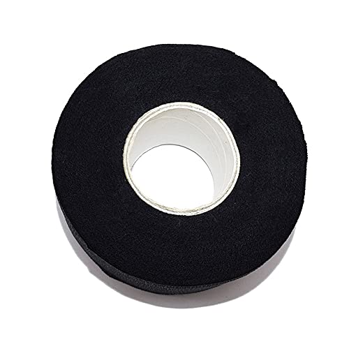 QUUPY 1 Roll/100Pcs Disposable Barber Neck Strips, 2.6 Inch Wide x 13.7 Inch Long, Stretches Up to 21.5 Inch, Soft, Absorbent Paper, Adhesive Closure, Multi-use for Haircut, Styling, Coloring & More