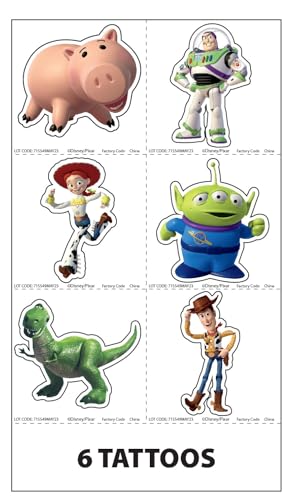 Toy Story Stickers and Tattoos Set for Kids | 12 Sheets Each