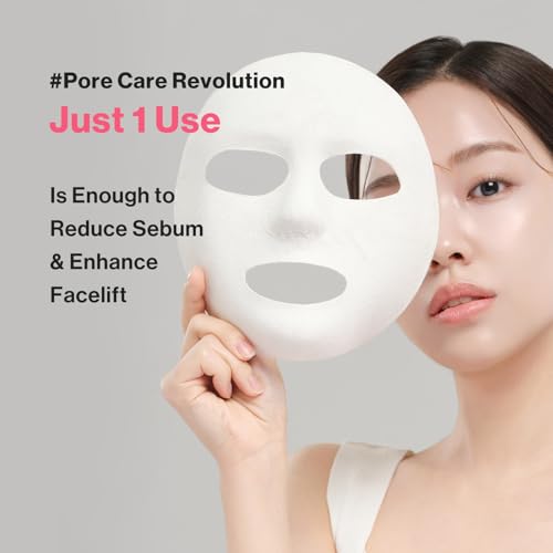 idplacosmetics ID FACE FIT PLASTER MASK EX (4 Sheets) ? Kaolin Clay Sheet Mask Set for Pore-Look & Oil Control, Korean Skincare Two-Piece Dry-Down Mask for Smoother Texture & Matte Finish