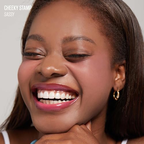 KAJA Blusher - Cheeky Stamp 05 Sassy | Kbeauty, Cute Makeup, Buildable & Blendable Shade with Heart-shaped Applicator, Sunkissed Finish, Travel size, Hygienic, Portable, Korean Makeup, 0.17 Oz