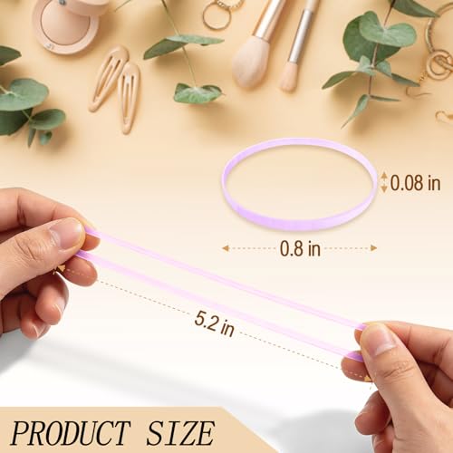 KANPRINCESS 1000pcs Mini Hair Rubber Bands - Soft Elastic Ties for Kids