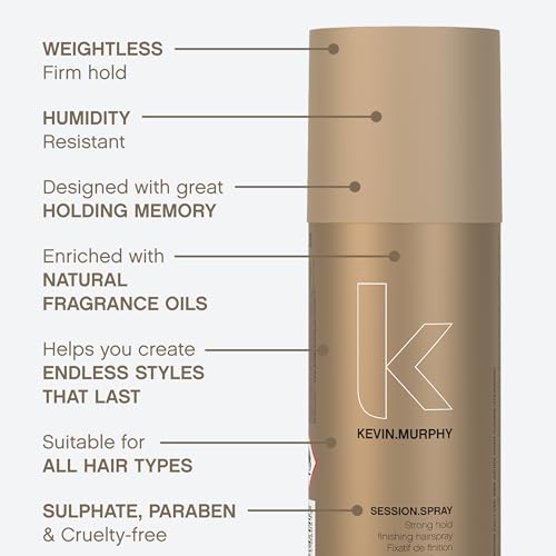 Kevin Murphy Session Strong Hold Finishing Spray, 10.5 Fl Oz (Pack of 2)