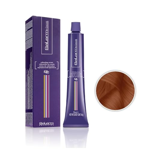 Salermvison Hair Coloring Cream #7.44 Orange, 2.3 Ounce