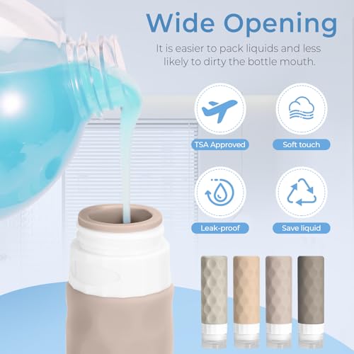 Silevoler 16-Pack TSA Approved Travel Toiletry Bottles Set