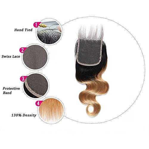 4x4 Swiss Lace Closure | Pre-Plucked Body Wave Human Hair