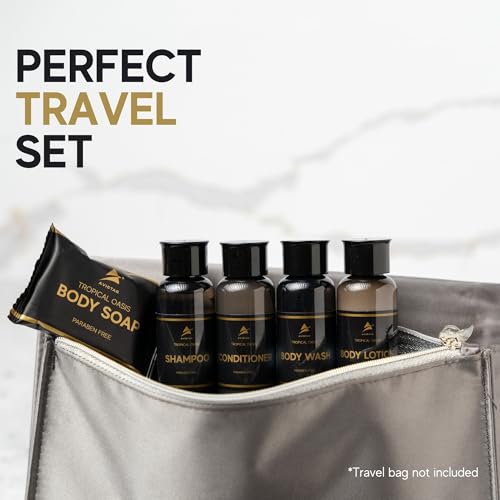 80 Piece Hotel Guest Toiletries Set including Shampoo Conditioner Body Wash & Lotion - Travel Size Bulk Supplies for Hospitality