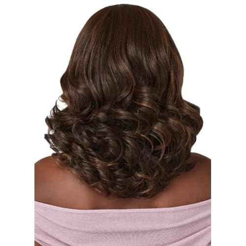 Outre Lace Front Wig - Perfect Hair Line 13X4 - Swoop Series - Swoop 6 (BURGUNDY FLAME)