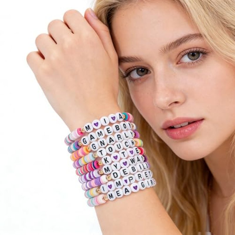 10Pc Korea-Pop Beaded Bracelets Set