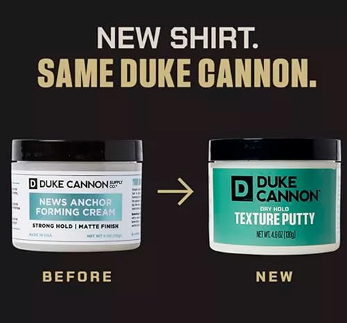 Duke Cannon Dry Hold Texture Putty - Medium Hold Hair Putty 4.6oz