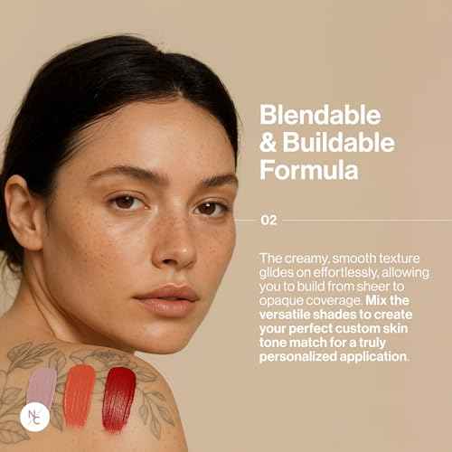 Narrative Cosmetics Tattoo Cover Up Makeup Palette | Quick-Set Waterproof Cream Concealer for Tattoos, Scars & Blemishes | Long-Lasting, Smudge-Proof Formula for All Skin Tones