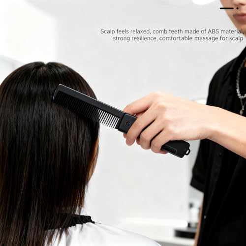Foldable & Portable Pocket Comb for Travel, Fine Tooth Hair Beard Mustache Comb - Compact All-Purpose Grooming Tool