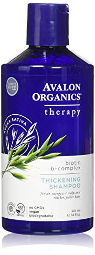 Avalon Organics Thickening Shampoo Complex (Packaging may vary), Biotin B, 14 Fl Oz