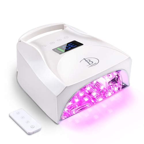 96W Cordless Nail Lamp with Remote Control & Cooling Fan