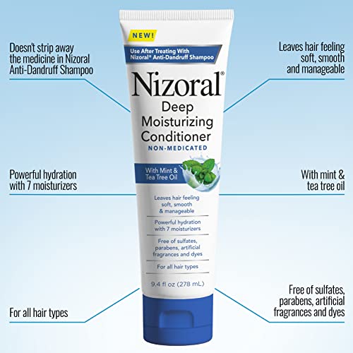 Nizoral Anti-Dandruff Shampoo, 7 Oz + Deep Moisturizing Conditioner, 9.4 Oz Bundle