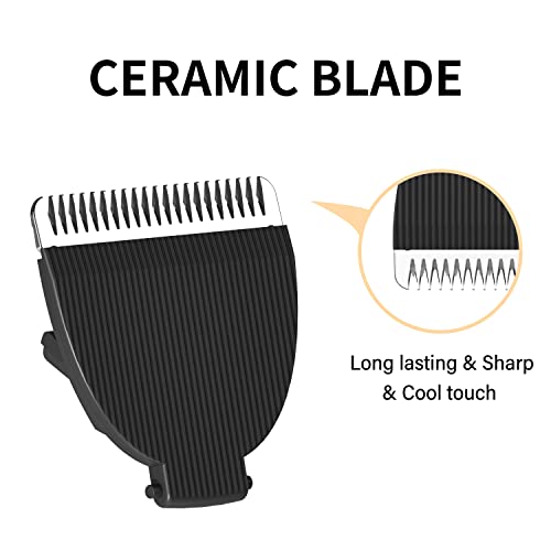 MANSPOT Black Replaceable Blade (2Pcs) Men¡¯s Manscape Trimmer, Ceramic Blade Ball Trimmer/Shaver for Men Replacement Head