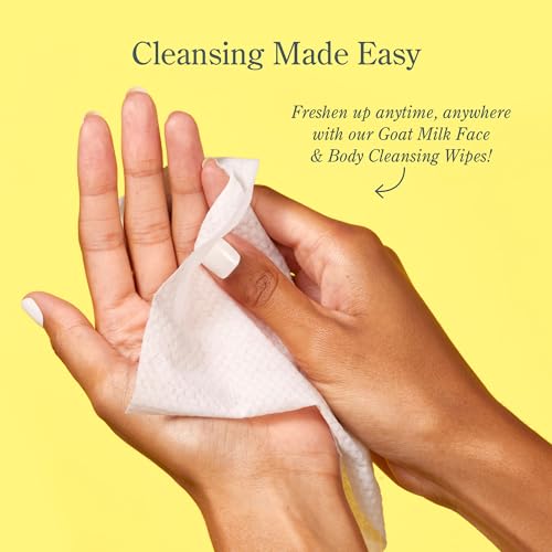 Beekman 1802 Face Wipes - Gentle Makeup Remover with Goat Milk & Aloe, 30 Count