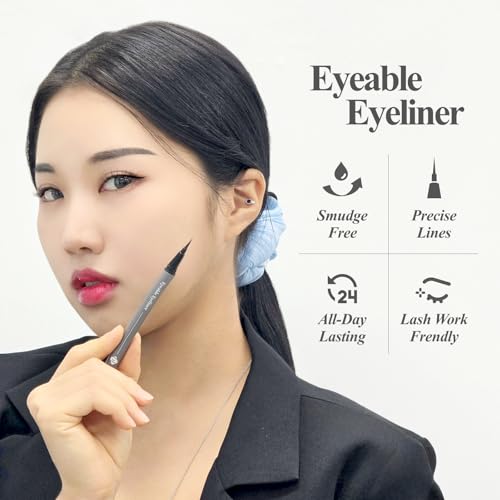BL Lashes Liquid Eyeliner ? 24Hr Long Lasting, Smudge Proof & Fade Resistant, Ultra Precision Brush Tip, Easy Removal Formula, Safe for Lash Extensions & Lift (Black, 0.5ml)