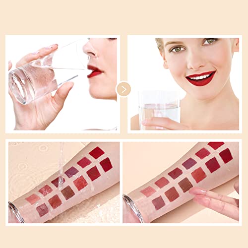 Matte Liquid Lipstick Set - 12 Shades Waterproof & Long Lasting