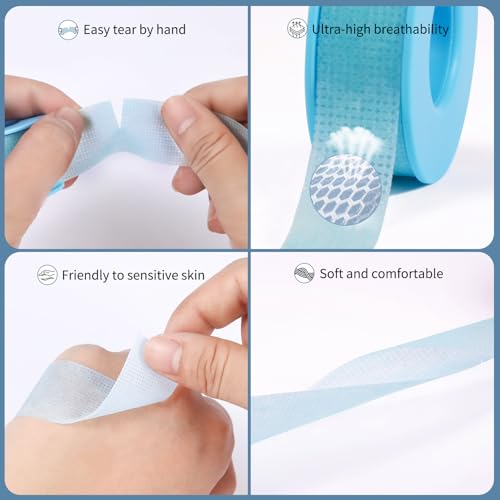 Sensitive Eyelash Extension Tape - Pain-Free, Residue-Free, 4 Rolls