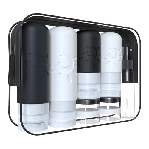 Zafit 18-Piece TSA Approved Travel Bottle Set with Leak-Proof Containers